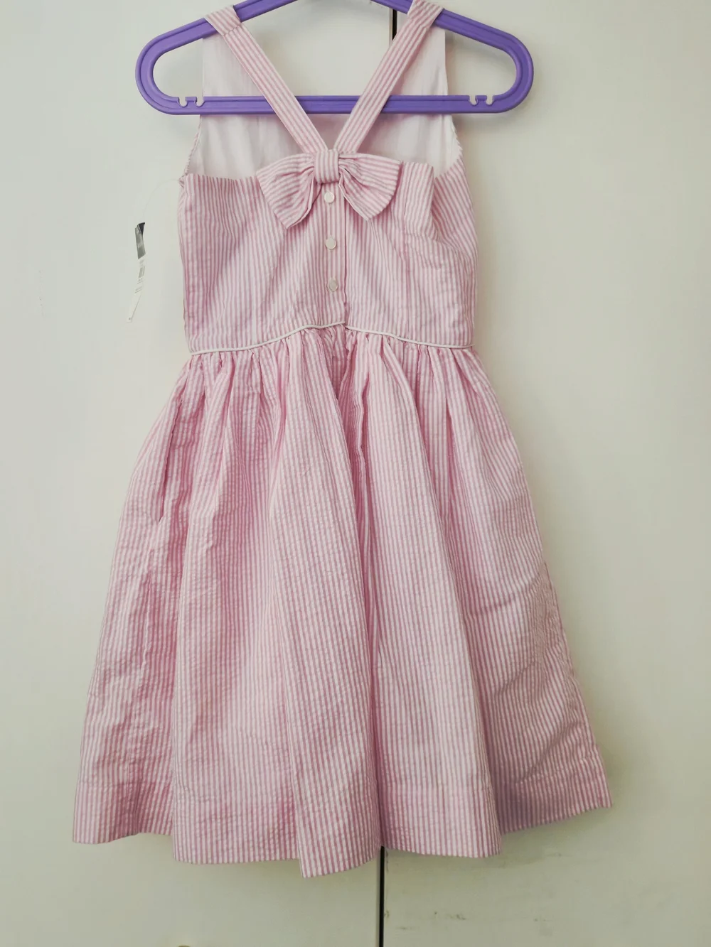 Ralph Lauren Pink Striped Seersucker Sundress